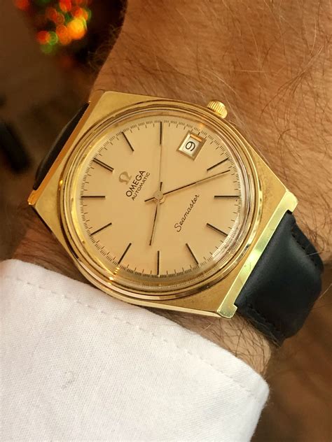 omega gold mens watches|vintage omega men's gold watches.